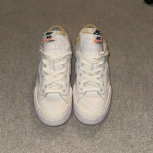 Nike white low rise blazers